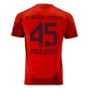 Maillot de Supporter FC Bayern Munich Aleksandar Pavlovic 45 Domicile 2024-25 Pour Homme